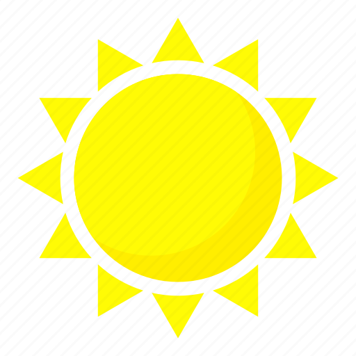 Cartoon, glare, logo, object, summersun, sunshine, weather icon - Download  on Iconfinder