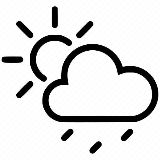 Partly, cloudy, rain, weather, cloud icon - Download on Iconfinder