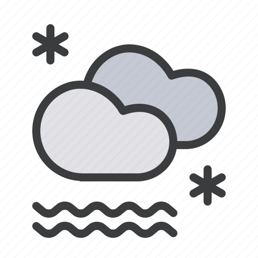 Cloud, fog, foggy, forecast, mist, snow, snowfall icon - Download on Iconfinder
