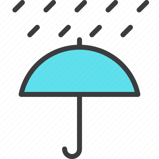 Forecast, rain, rainfall, umbrella, weather icon - Download on Iconfinder