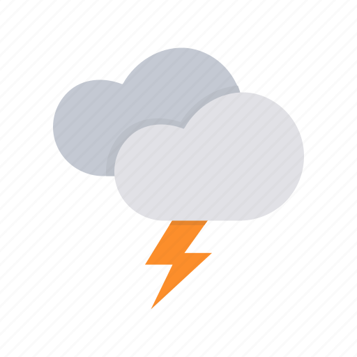 Cloud, forecast, lightning, thunder, weather icon - Download on Iconfinder