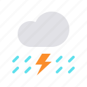 cloud, cloudy, forecast, lightning, rain, rainfall, thunder