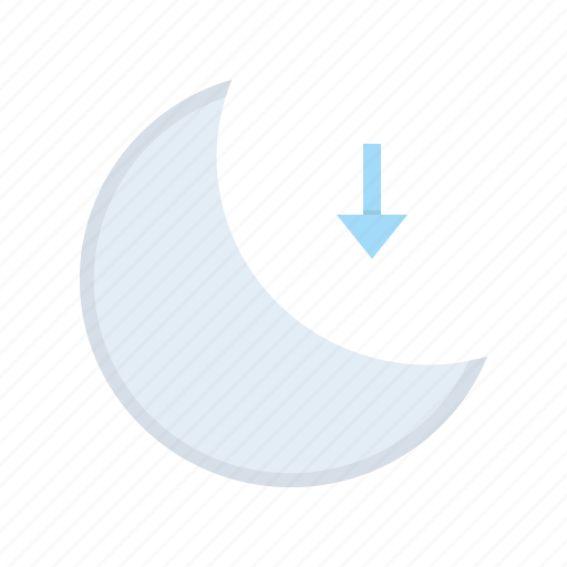 Daytime, low, lower, moon, night, set icon - Download on Iconfinder