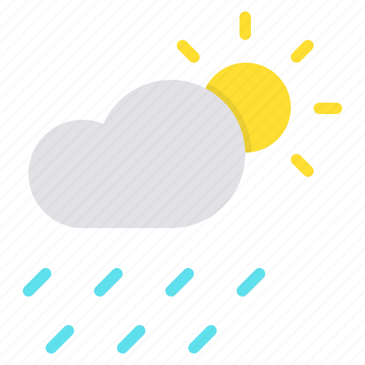 Cloud, day, daytime, forecast, rain, rainfall, sun icon - Download on Iconfinder