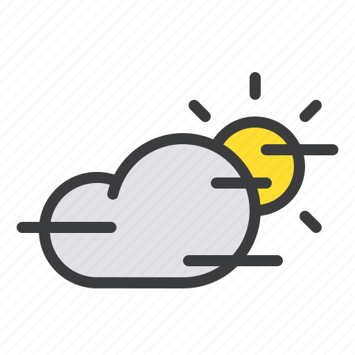 Cloud, daytime, fog, foggy, forecast, mist, sun icon - Download on Iconfinder