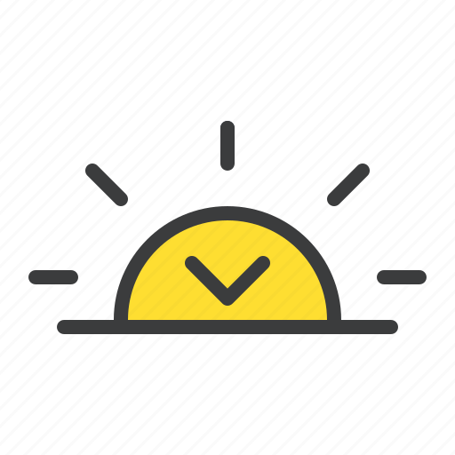 Dusk, evening, forecast, set, sun icon - Download on Iconfinder