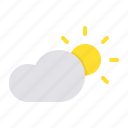 cloud, cloudy, day, daytime, forecast, sun, weather
