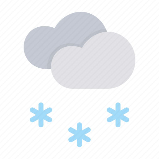 Cloud, cloudy, forecast, snow, snowfall, waether, winter icon - Download on Iconfinder