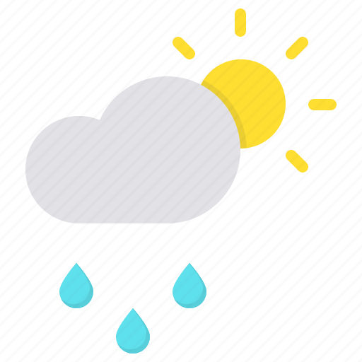 Cloud, day, daytime, drizzle, forecast, rainfall, sun icon - Download on Iconfinder