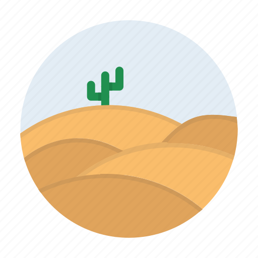 Cactus, desert, dunes, landscape, sand, nature icon - Download on Iconfinder
