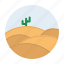 cactus, desert, dunes, landscape, sand, nature 