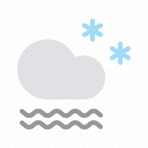 Cloud, cloudy, fog, forecast, frost, mist, snow icon - Download on Iconfinder