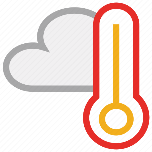 Clouds, forecast, thermometer, weather, temperature icon - Download on Iconfinder