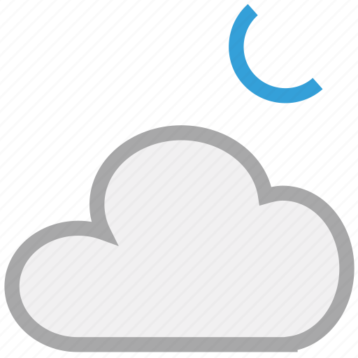 Cloud, moon, night, weather, forecast icon - Download on Iconfinder