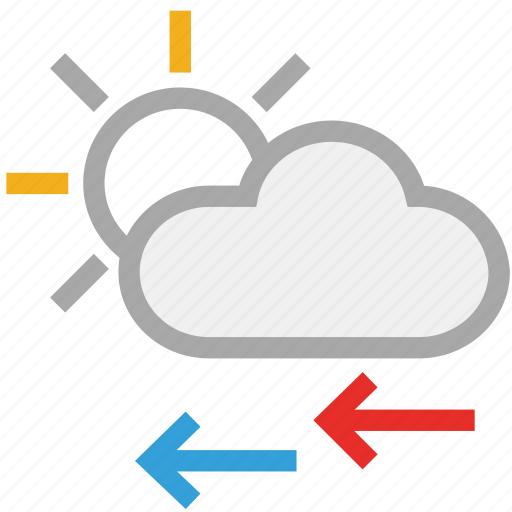 Forecast, weather, cloud, sun, wind icon - Download on Iconfinder