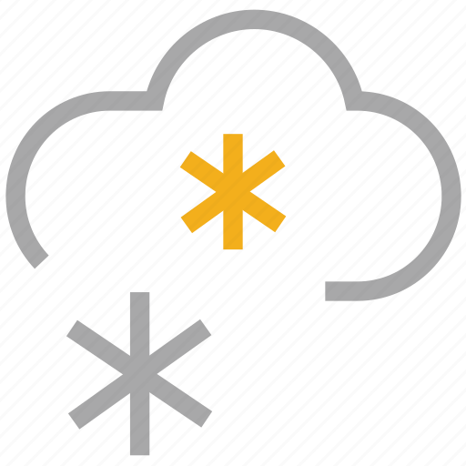 Cloud, forecast, snowfall, weather, flurries, snow icon - Download on Iconfinder