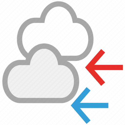 Arrows, clouds, cloudy, weather, forecast icon - Download on Iconfinder