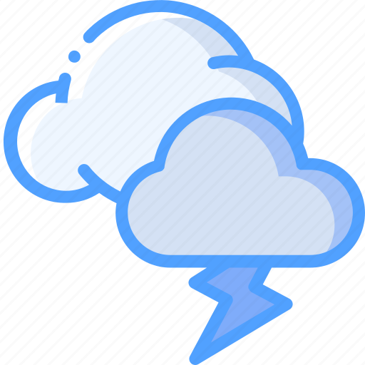 Clouds, lightning, strom, weather icon - Download on Iconfinder