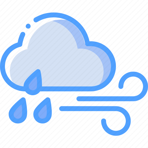 Cloud, rain, weather, wind, windy icon - Download on Iconfinder