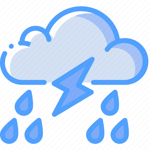 Lightning, rain, storm, weather icon - Download on Iconfinder