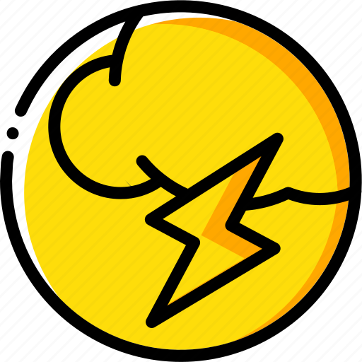 Cloud, lightning, weather icon - Download on Iconfinder