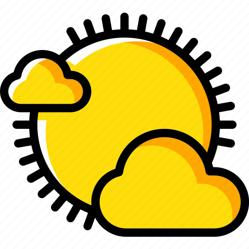 Clouds, partial, sunny, weather icon - Download on Iconfinder