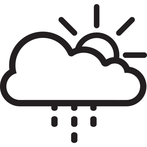 Cloud, cloudy, forecast, rain, sun, weather icon - Free download