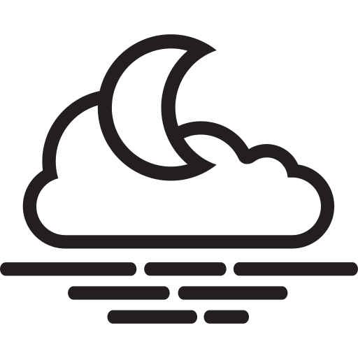 Cloud, forecast, night, sea, sea cloud, weather icon - Free download