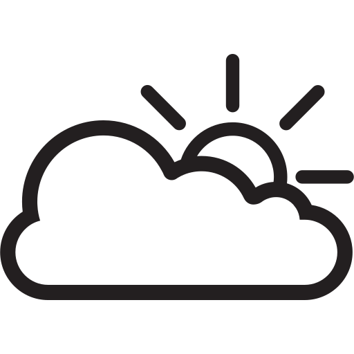 Cloud, cloudy, forecast, sun, sunrise, weather icon - Free download