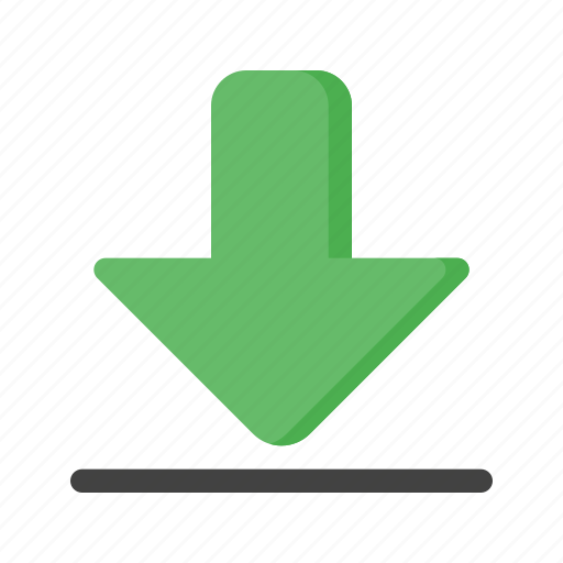 Download, arrow, down, direction, save icon - Download on Iconfinder