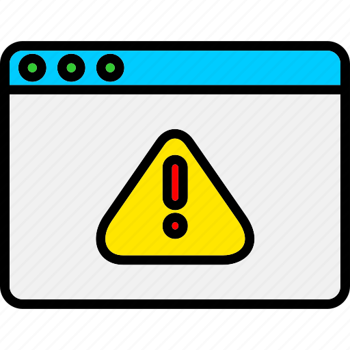 Alert, browser, warning, sign icon - Download on Iconfinder