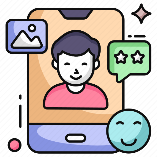 Mobile video call, video chat, video message, video communication, live chat icon - Download on Iconfinder