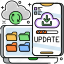 update, refreshing, rate, data, refresh, folders, mobile, device 