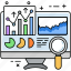 data, bar, graph, magnifying, glass, pie, charts, line 