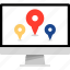 direction, gps, located, mac, pc, pins 