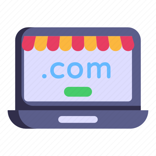Url, domain, online shop, domain name, laptop icon - Download on Iconfinder