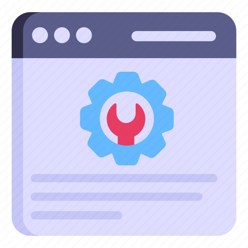 Web settings, web tools, web repair, website management, web services icon - Download on Iconfinder