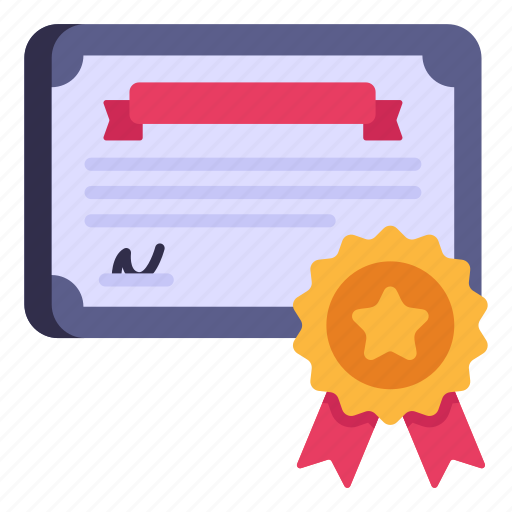 Diploma, certificate, deed, badge, achievement icon - Download on Iconfinder