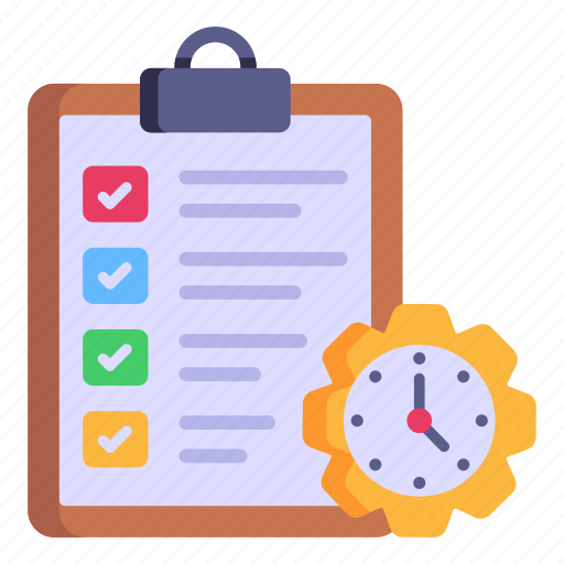 Project settings, project management, checklist, project deadline, project time icon - Download on Iconfinder