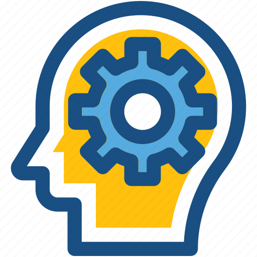Brain cog, brain gear, brainstorm, cogwheel, thinking icon - Download on Iconfinder