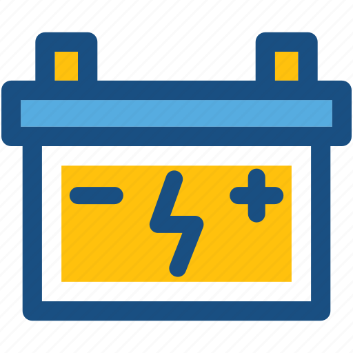 Automotive battery, battery charging, car battery, truck battery, vehicle battery icon - Download on Iconfinder