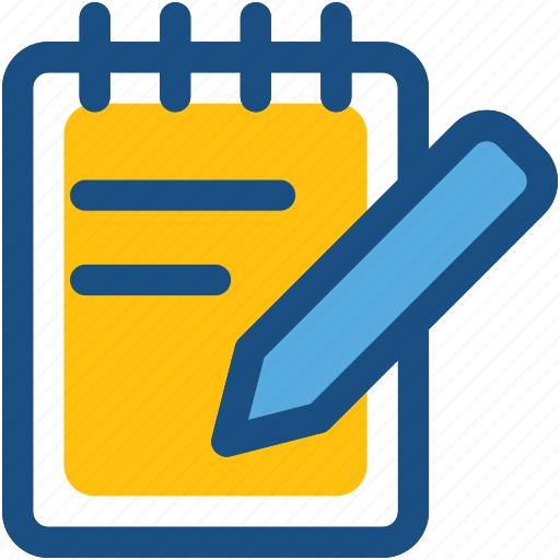 Jotter, memo book, notepad, scratch pad, writing pad icon - Download on Iconfinder