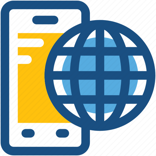 Globe, internet connection, mobile, mobile internet, smartphone icon - Download on Iconfinder