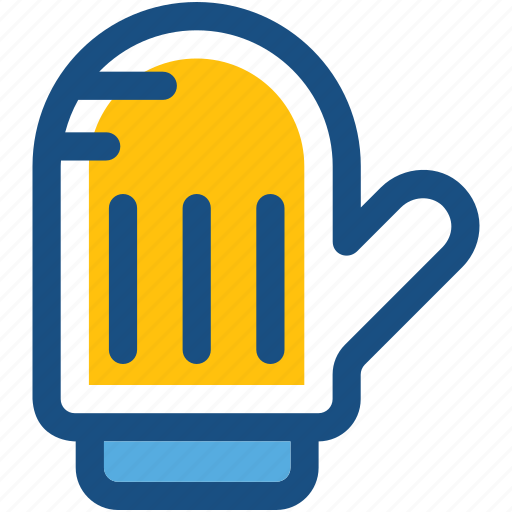 Kitchen glove, mitten, oven glove, oven mitt, pot holder icon - Download on Iconfinder