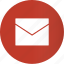email, circle, communication, envelope, letter, mail, send 
