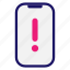 phone, alert, 1 
