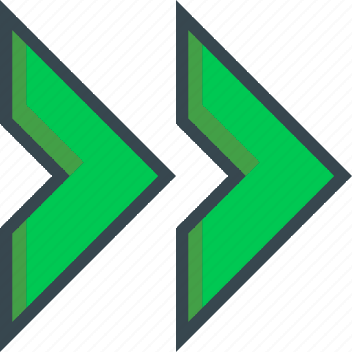 Arrow, chevron, direction, double, navigation, previous, right icon - Download on Iconfinder