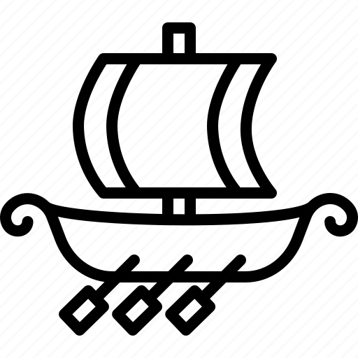 Ship, sail, yacht, rowboat, kayak, dinghy, cockboat icon - Download on Iconfinder