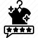 cloth feedback, review, rating, tshirt, clothing, response, comment