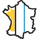 france, map, europe, paris, french, country, flag